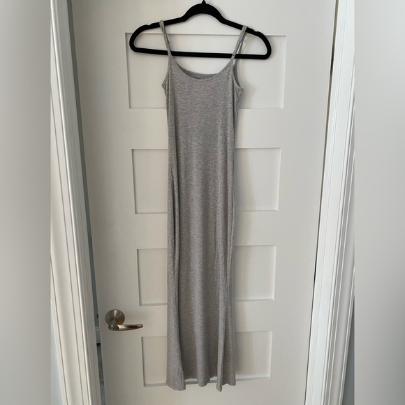 Aritzia The Group Luxe Lounge Retreat Cami Dress in gray - Picture 2 of 6